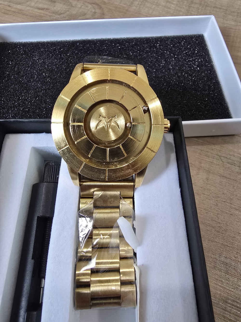 Gold Men's Stainless Steel Bracelet Watch